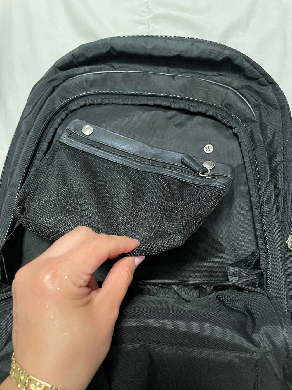 Coach Y2K Black Nylon Backpack with Silver Hardware unisex - Picture 5 of 13